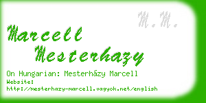 marcell mesterhazy business card